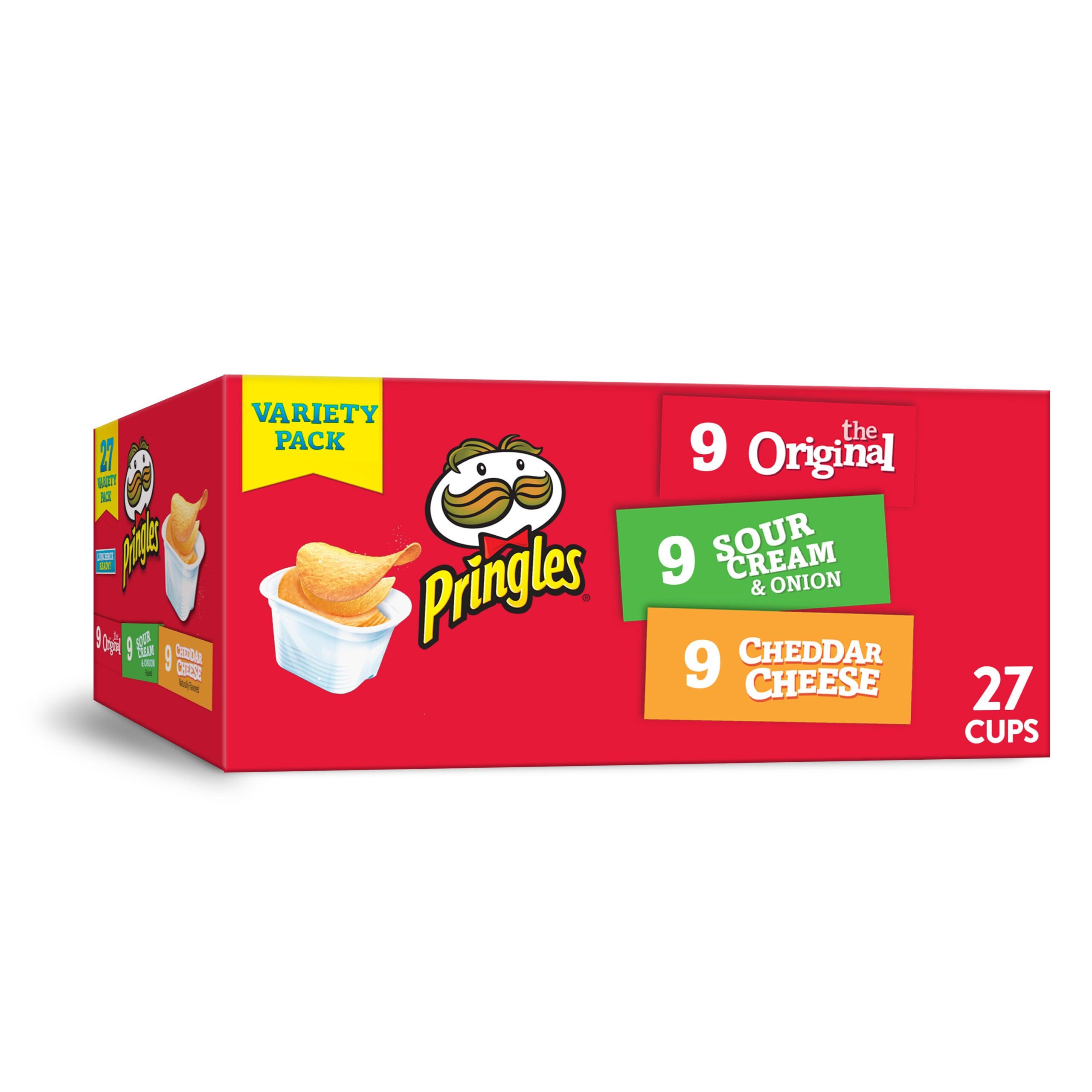 Pringles, Snack Stacks Potato Crisps Chips, Flavored Variety Pack, 27 Ct, 19.3 Oz