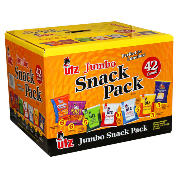 Utz Jumbo Snack Box, 1 oz, 42 Count