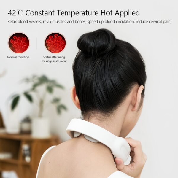Smart Electric Neck and Shoulder Massager Pain Relief Tool Health Care Relaxation Cervical Vertebra Physiotherapy Health Care