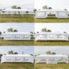79x30FT Portable Upgrade Outdoor Gazebo Canopy Party Wedding Waterproof Tent Garden Patio Gazebo Pavilion Cater Events 8 Walls