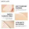 SACE LADY Matte Makeup Set Oil Control Foundation Primer Base Make Up Kit Puff Invisible Pores Liquid Cream Cosmetic Wholesale