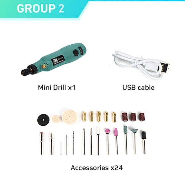 Mini Cordless Drill Power Tools Electric 3.6V Drill Grinder Grinding Accessories Set Wireless Engraving Pen For Dremel Home DIY