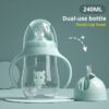 Baby bottles Drinking Cup Feeding Bottle Wide-Caliber Multifunctional Drinking Milk Drinking Water Dual-use Bottle BPA Free