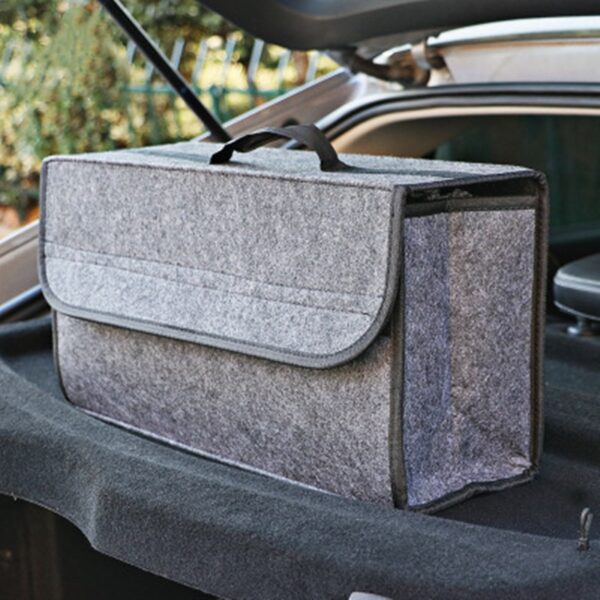 Fireproof Car Woolen Soft Felt Storage Box Trunk Bag Vehicle Tool Box Multi-Use Tools Organizer Bag Carpet Folding