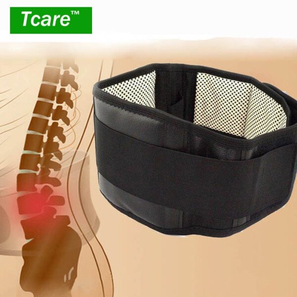 * Tcare Adjustable Waist Tourmaline Self heating Magnetic Therapy Back Waist Support Belt Lumbar Brace Massage Band Health Care
