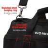 WORKPRO Tool Bags, Portable Waterproof Electrician Bag Multifunction Canvas Tool Organizer for Repair Installation HVAC