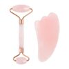 Rose Quartz Jade Roller Face Slimming Massager Face Lifting Natural Jade Stone Facial Massage Roller Skin Care Beauty Set Box