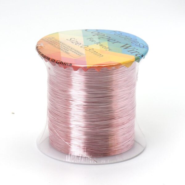 Solid Colorfast Copper Wire Tarnish-Resistant Beading Wire DIY Craft Jewelry Making Accessories 18 to 32 Gauge ( 32Ga/1969 ft )