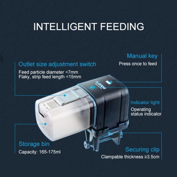 SUNSUN Automatic Aquarium Food Feeder Remote Control WIFI Wireless Fish Tank Auto Timer Fish Feeder Aquarium Accessories 170ml