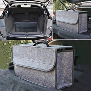 Fireproof Car Woolen Soft Felt Storage Box Trunk Bag Vehicle Tool Box Multi-Use Tools Organizer Bag Carpet Folding