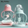 Baby bottles Drinking Cup Feeding Bottle Wide-Caliber Multifunctional Drinking Milk Drinking Water Dual-use Bottle BPA Free