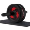 New 2 in 1 Ab Roller&Jump Rope No Noise Abdominal Wheel Ab Roller with Mat For Arm Waist Leg Exercise Gym Fitness Equipment