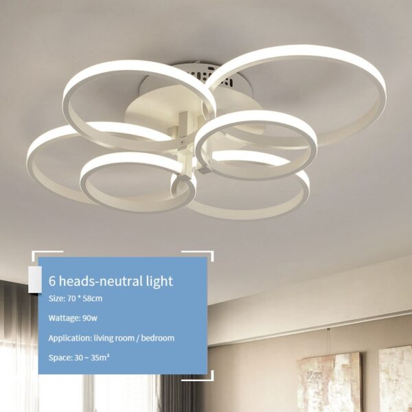 New led Chandelier Lights For Living Room Dining Kitchen Bedroom Home Modern Rectangle Ceiling Lamp Lighting Fixtures