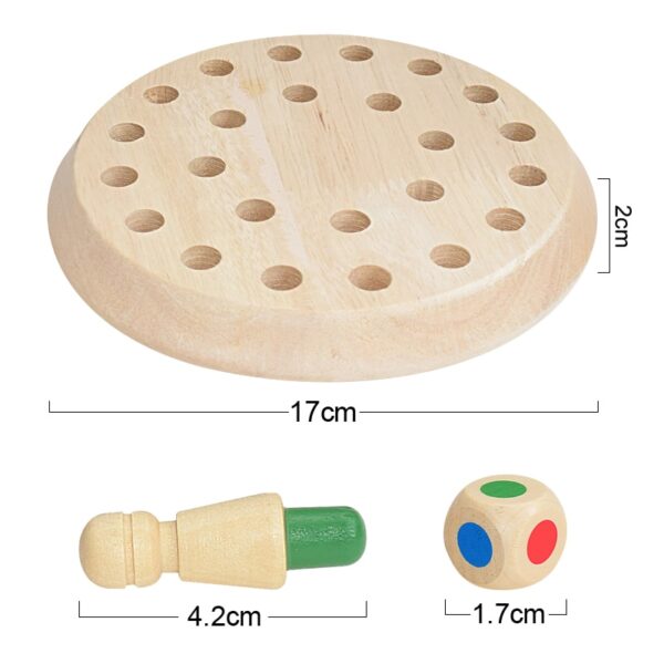 Wooden Memory Match Stick Chess Game Fun Block Board Game Educational Color Cognitive Ability Toys For Children Kids Gift