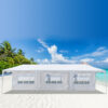 79x30FT Portable Upgrade Outdoor Gazebo Canopy Party Wedding Waterproof Tent Garden Patio Gazebo Pavilion Cater Events 8 Walls