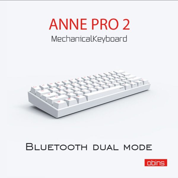 Anne Pro2 mini portable 60% mechanical keyboard wireless bluetooth Gateron mx Blue Brown switch gaming keyboard detachable cable