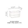 MDZF Refrigerator Food Storage Containers with Lids Kitchen Storage Seal Tank Plastic Separate Vegetable Fruit Fresh Box Big ml