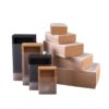 10pcs Kraft Paper Packing Box With Transparent PVC Window Black Delicate Drawer Display Gift Box Wedding Cookie Candy Cake Boxes