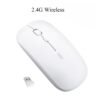 Wireless Mouse Computer Bluetooth Mouse Silent Mause Rechargeable Ergonomic Mouse 2.4Ghz USB Optical Mice For Macbook Laptop PC