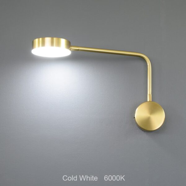 Morden Led wall light Indoor Golden Decor wall lamp 9W with switch for home bedroom Bedside Living room Aisle sconces Luminaire