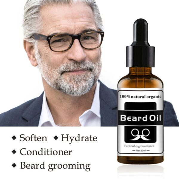 Natural Organic Beard Oil Hair loss Products Beard Care Essential Oil and Beard Growth Oil Men Beard Nourishing Enhancer