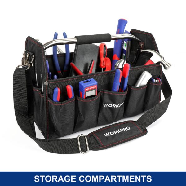 WORKPRO Tool Bag Organizer Tools Storage Bag Tool Kits Shoulder Packing Bag Handbag 600D Polyester Foldable Not Foldable Pack