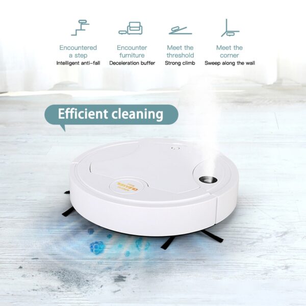 5-in-1 USB Automatic Intelligent Sweeping Robot Household Rechargeable Cleaning Machine Spray Disinfection Can Add Disinfectant