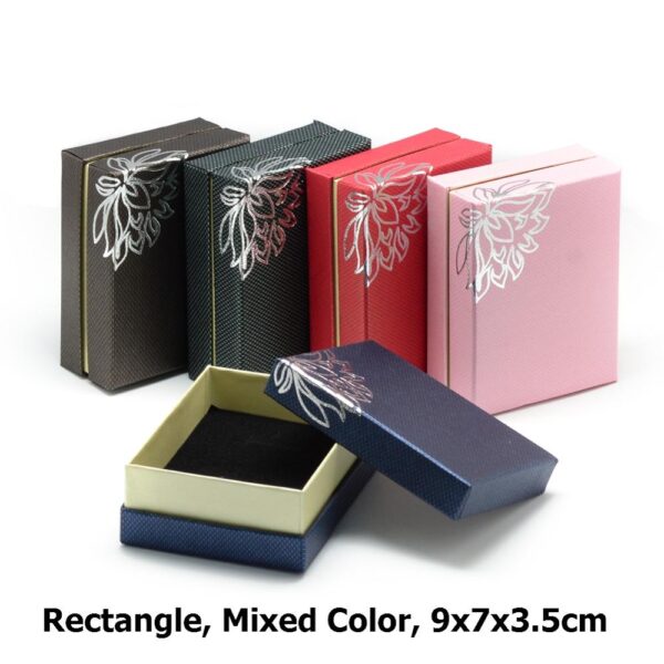 12pcs Cardboard Jewelry Set Gift Box Ring Necklace Bracelets Earring Gift Packaging Boxes With Sponge Inside Rectangle