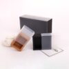 10pcs Kraft Paper Packing Box With Transparent PVC Window Black Delicate Drawer Display Gift Box Wedding Cookie Candy Cake Boxes