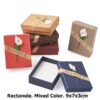 12pcs Cardboard Jewelry Set Gift Box Ring Necklace Bracelets Earring Gift Packaging Boxes With Sponge Inside Rectangle