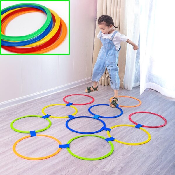 kids outdoor toys Hopscotch Ring Jumping For Kids Sports Outdoor Play Outside Toys Children Garden Backyard Indoor Carnival Game