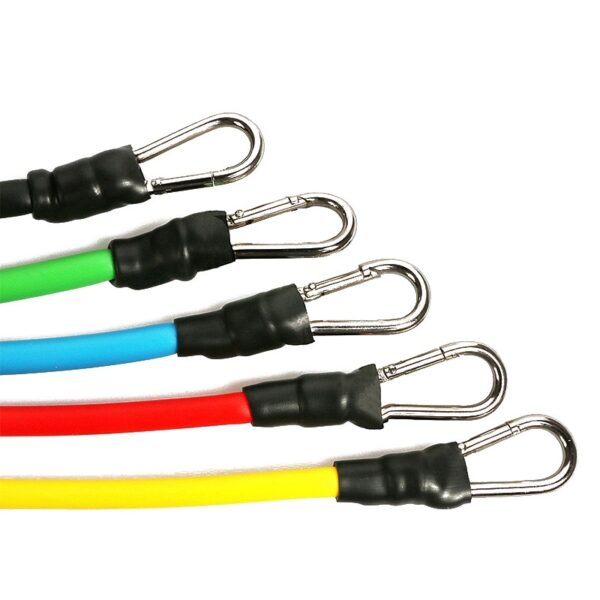 11 PCS Training Resistance Bands Set Fitness Gym Stretch Expander Pull Rope Gym Rubber Pilates Elastic Tubes Workout Equipment