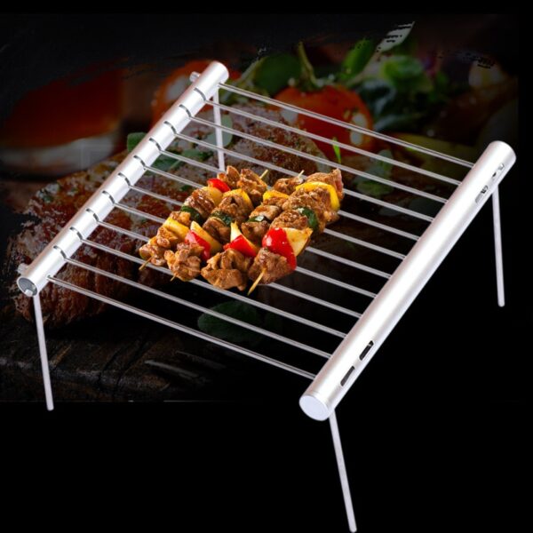 Portable Stainless Steel BBQ Grill Folding BBQ Grill Mini Pocket BBQ Grill Barbecue Accessories For Home Park Use