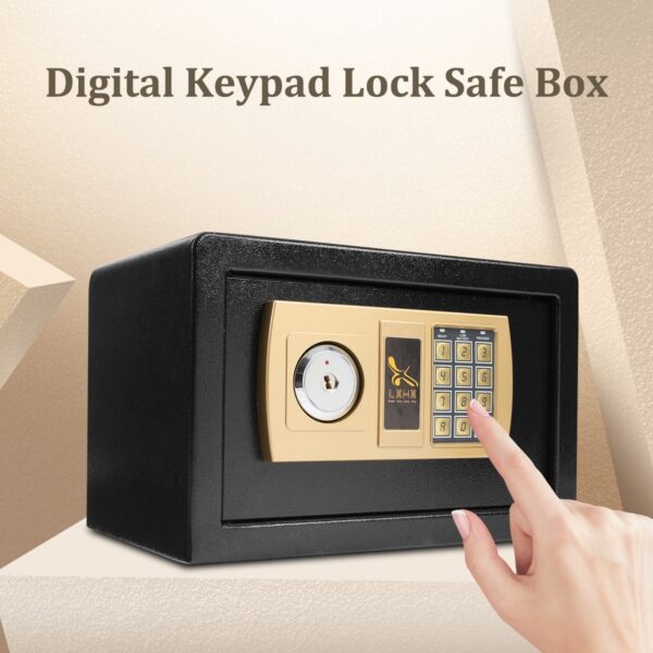 Safurance Luxury Digital Depository Drop Cash Safe Box Jewelry Home Hotel Lock Keypad Black Safety Security Box 2018 Brand New