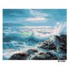 Sea Wave rock Haitian lin Scenery DIY Digital Painting By Numbers Modern Wall Art Canvas Painting Unique Gift Home Decor 40x50cm