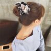 Fashion Girl Retro crystal Hair Claws Beam Hairpin Women Hair Accessories Beauty Hair Crab Clamp Headwear small Hair Clip