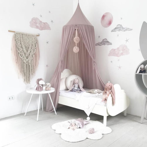 Princess Baby Mosquito Net Bed Kids Canopy Bedcover Curtain Bedding Decor Hung Dome Crib Netting
