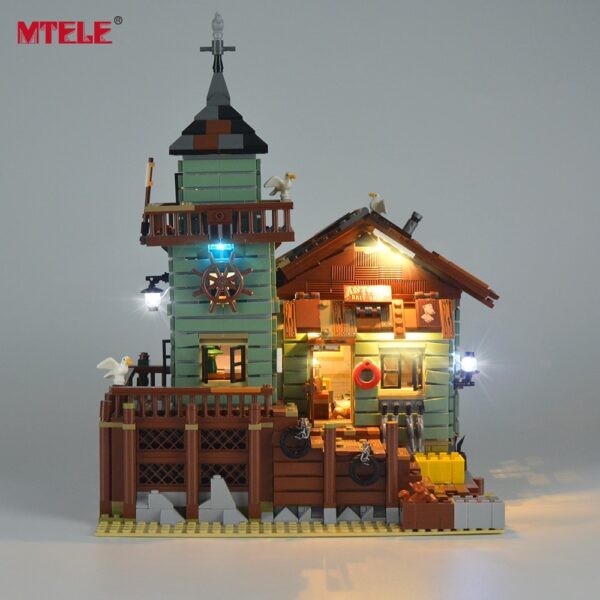 MTELE LED Light Kit For 21310 Old Fishing Store Building Block Lighting Set Compatible With M0odel 16050 For Kids Christmas Gift