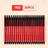 M&G 10/20/40pcs Super Smooth Oil Ball Point Pen 0.7mm Fine Pens Ballpoint Pen Black Blue Red ink pen for school office supplies