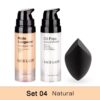 SACE LADY Matte Makeup Set Oil Control Foundation Primer Base Make Up Kit Puff Invisible Pores Liquid Cream Cosmetic Wholesale