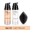 SACE LADY Matte Makeup Set Oil Control Foundation Primer Base Make Up Kit Puff Invisible Pores Liquid Cream Cosmetic Wholesale