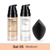 SACE LADY Matte Makeup Set Oil Control Foundation Primer Base Make Up Kit Puff Invisible Pores Liquid Cream Cosmetic Wholesale