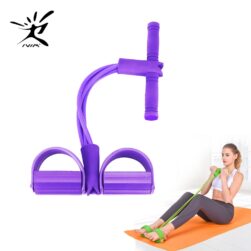 Fitness Gum 4 Tube Resistance Bands Latex Pedal Exerciser Sit-up Pull Rope Expander Elastic Bands Yoga equipment Pilates Workout