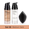 SACE LADY Matte Makeup Set Oil Control Foundation Primer Base Make Up Kit Puff Invisible Pores Liquid Cream Cosmetic Wholesale