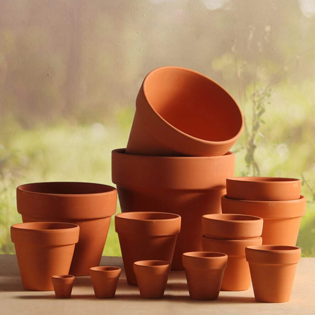 10Pcs Small Mini Terracotta Pot Clay Ceramic Pottery Planter Cactus Flower Pots Succulent