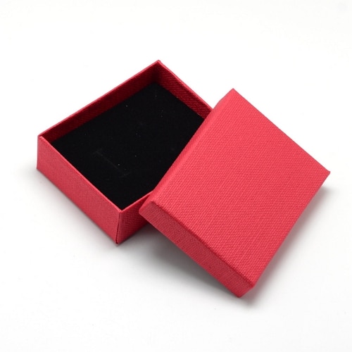 12pcs Cardboard Jewelry Set Gift Box Ring Necklace Bracelets Earring Gift Packaging Boxes With Sponge Inside Rectangle