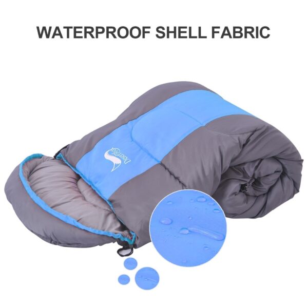 Desert&Fox Camping Sleeping Bag, Lightweight 4 Season Warm & Cold Envelope Backpacking Sleeping Bag for Outdoor Traveling Hiking
