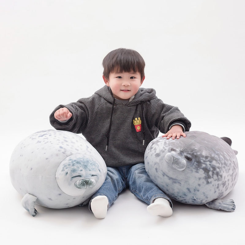 30cm 40cm 60cm cute seal plush toy lifelike stuffed marine life seal soft doll simulation seal pillow kids toys birthday gift