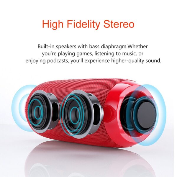 YABA Bluetooth Speaker Portable Wireless Speaker Sound System 3D Stereo Music Surround soundbar TF AUX USB caixa de som