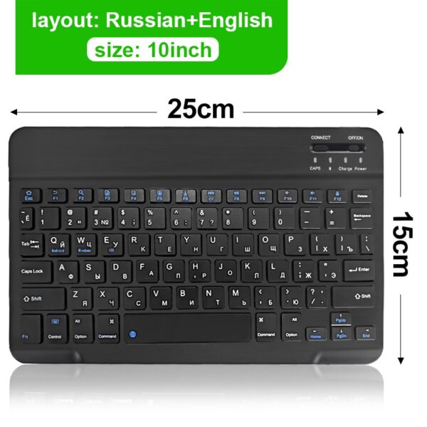 Mini Wireless Keyboard Bluetooth Keyboard For ipad Phone Tablet Rubber keycaps Rechargeable keyboard For Android ios Windows